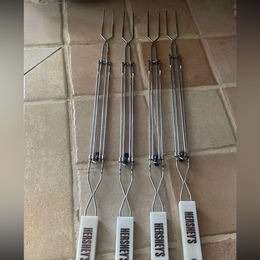 Hersheys stainless steel s'mores forks